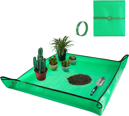 Waterproof Repotting Mat for Indoor Plant Transplanting and Mess Control 27"X 27"