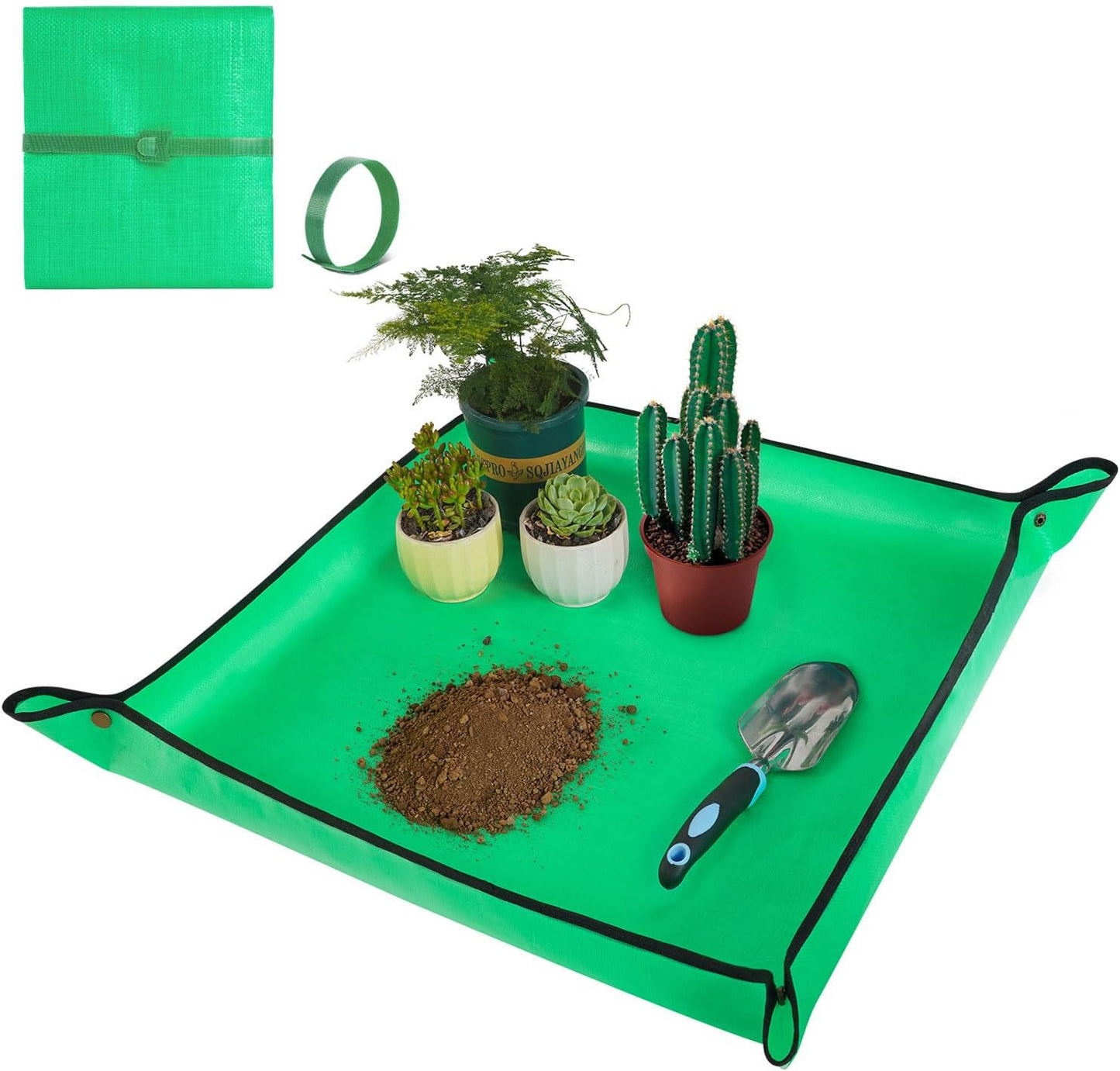 Waterproof Repotting Mat for Indoor Plant Transplanting and Mess Control 27"X 27"